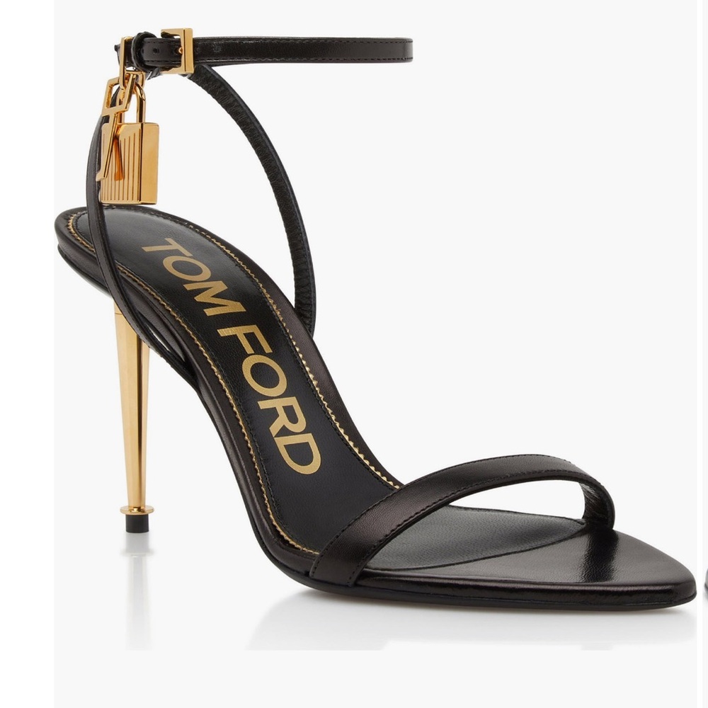 Tom Ford Padlock Naked pointed-toe heels